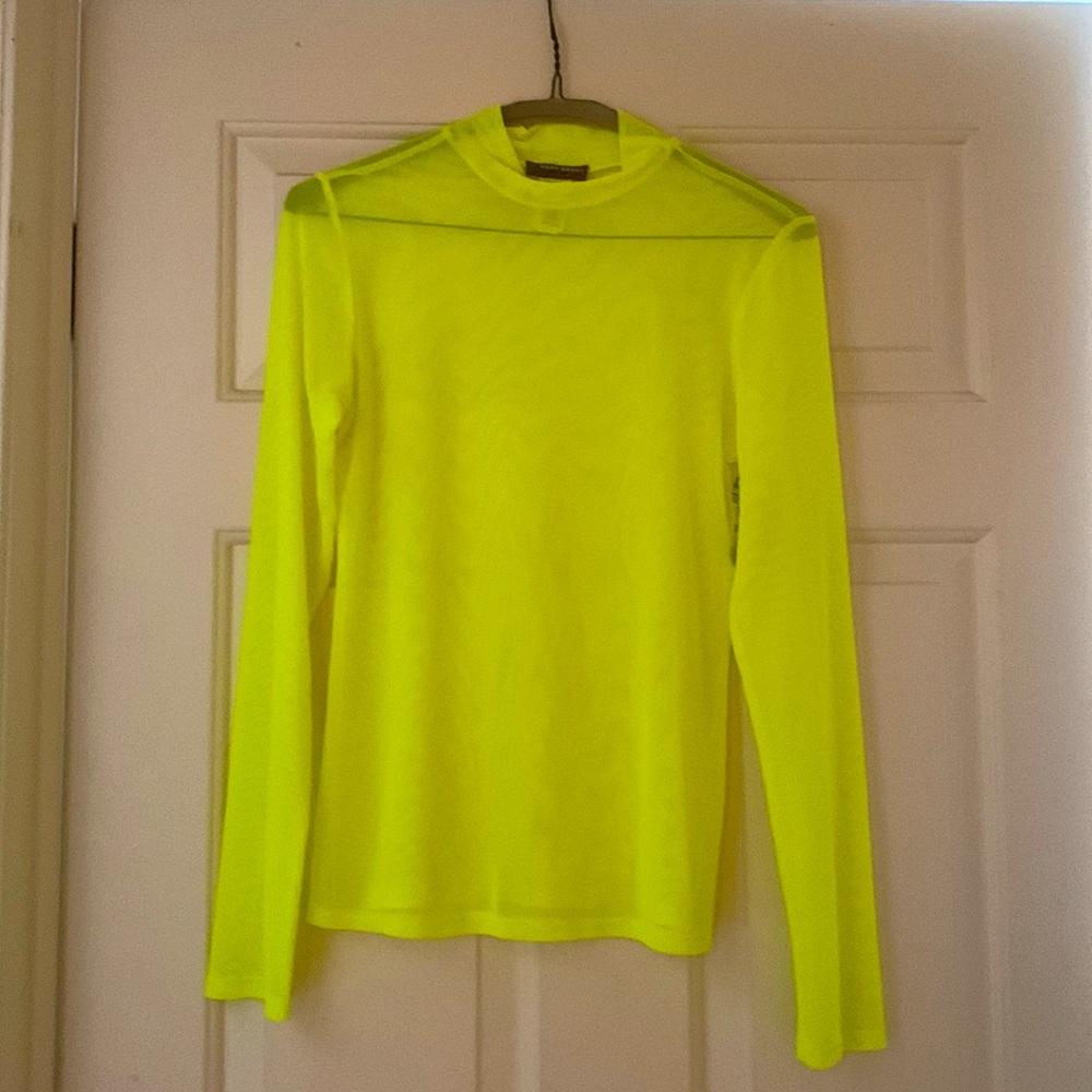 Neon sheer top